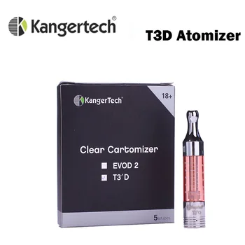 

5pcs/lot Kanger T3D Atomizer Upgrade T3S Dual Coil Clearomizer with Changeable Rebuidable Dual Coils Atomizer
