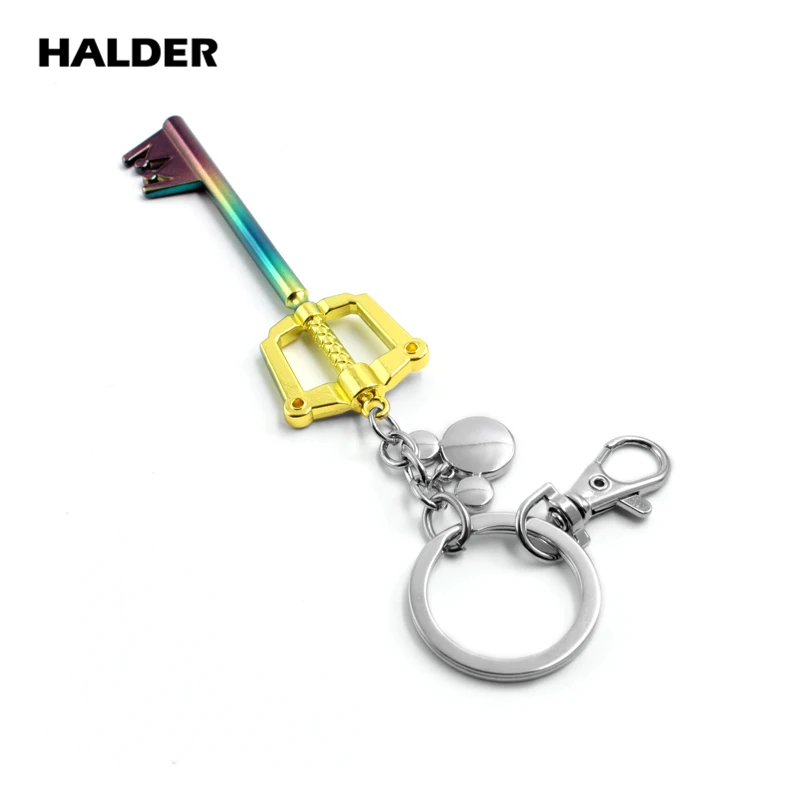 Halder японской игры Kingdom ключ от сердца Keyblade оружие Новинка Подвеска из металлического сплава аксессуары для ключей брелок кольцо для ключей