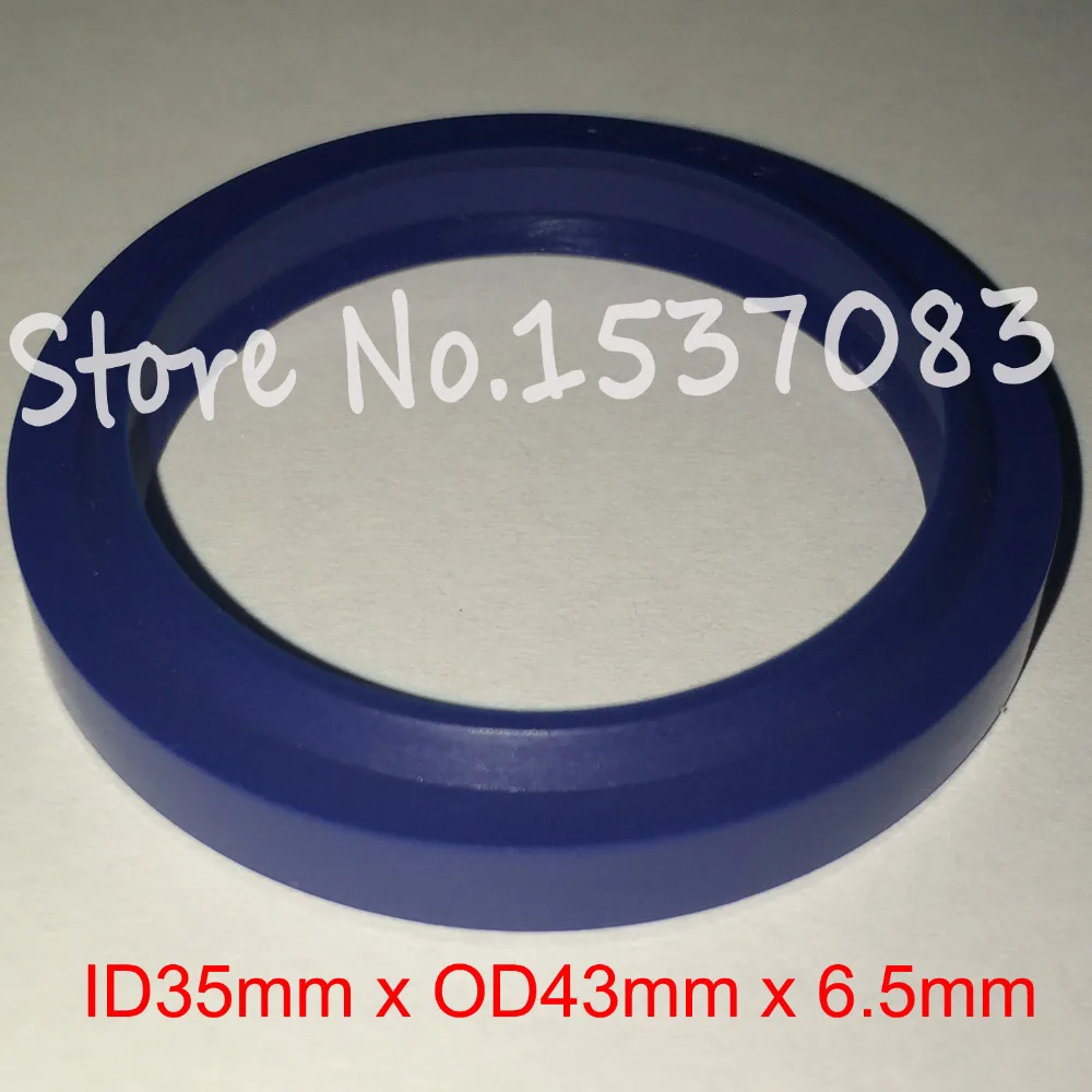 Hydraulic ram oil seal wiper seal ring 35mm x 43mm x 5mm x 6.5mmin Gaskets from Home
