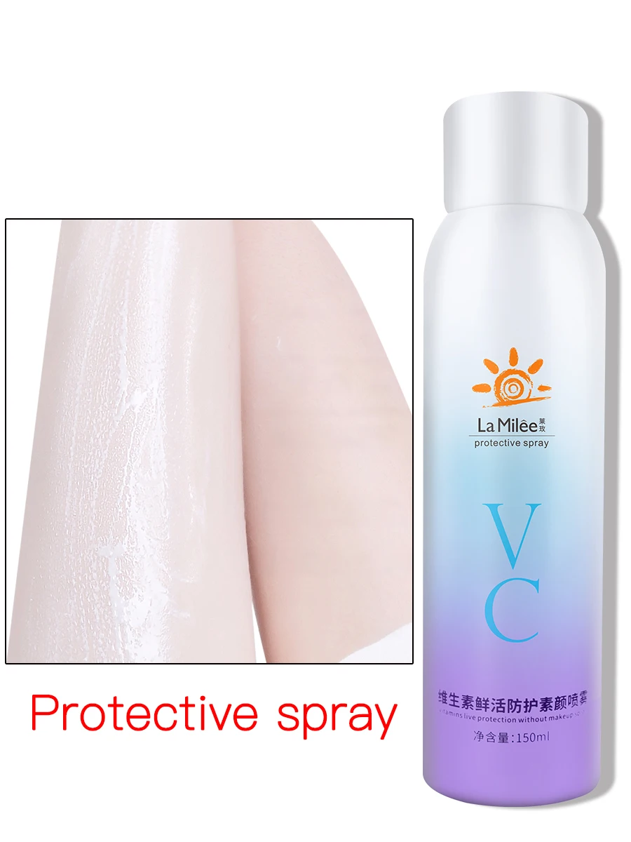 

Sunscreen Spray 150ml Light Whitening Protective Moisture Sunless Care Sunscreen cream Waterproof Brighten Face Body Neck Arm