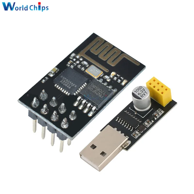 

ESP-01 Adaptater ESP8266 CH340G USB to ESP8266 Serial Wireless Wifi Developent Board Module ESP01 Programmer Adapter UART GPIO0