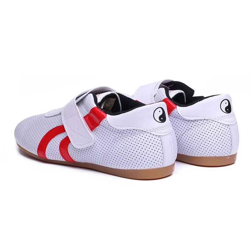 USHINE профессиональные кроссовки zapatillas бело-красные Kickboxing KungFu TaiChi тренировка таэквондо обувь для мужчин и детей взрослых