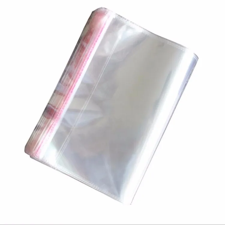 

100PCS Medium-sized garment packaging bag Cellophane& OPP bag transparent self-adhesive sealed plastic bags 35*40cm-35*90cm