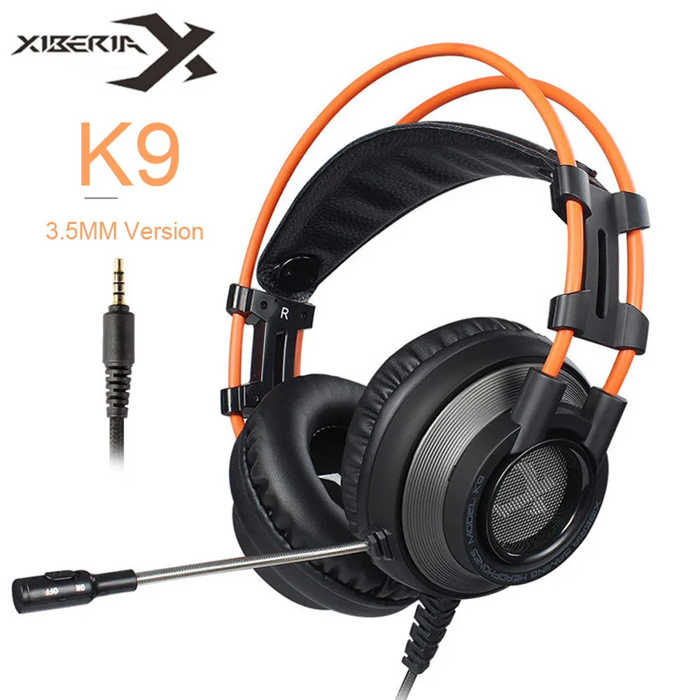 XIBERIA K9 Casque PS4 Headset with Mic Stereo Gaming Headphones for Cell Phone New Xbox One Laptop PC (1)