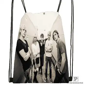 

Custom Ross_Lynch Drawstring Backpack Bag Cute Daypack Kids Satchel (Black Back) 31x40cm#180611-01-34