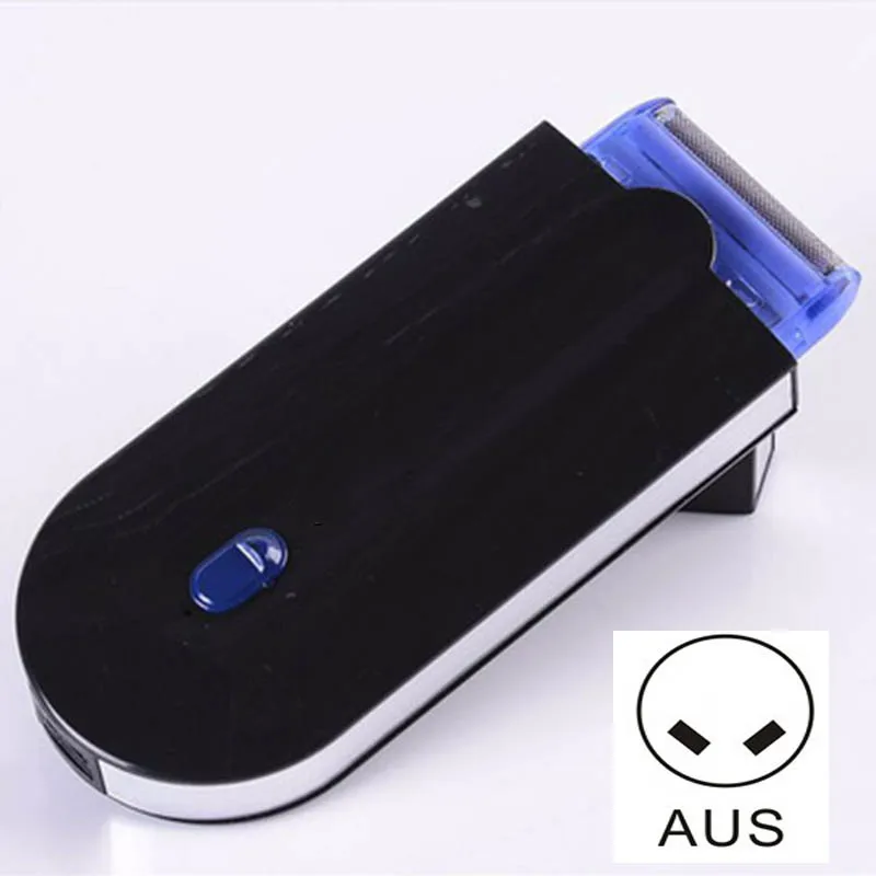 Black with AUS Plug VIP ссылка Прямая USB Перезаряжаемые Эпилятор отделка волосы Touch удаление волос для удаления волос лазерной Сенсор свет безопасно бритвы - Цвет: Black with AUS Plug