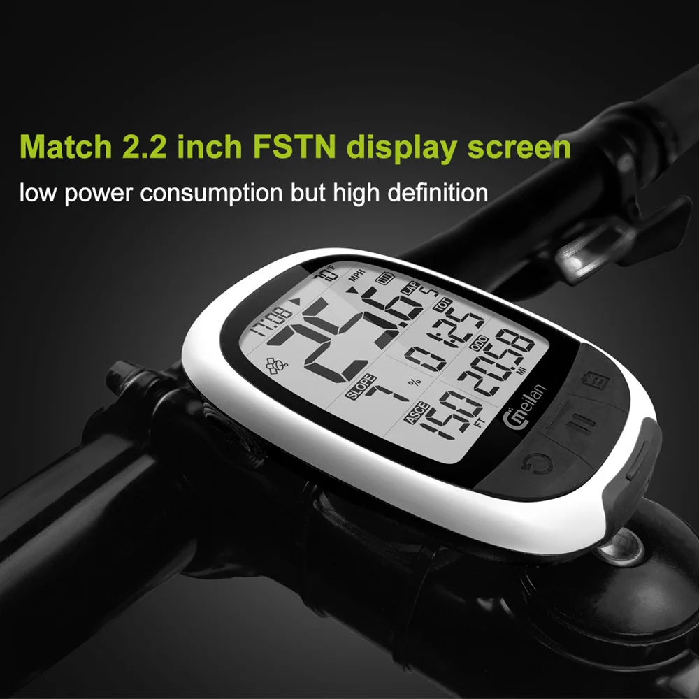 MEILAN M2 GPS велосипедный компьютер Измерение частоты сердцебиения измеритель