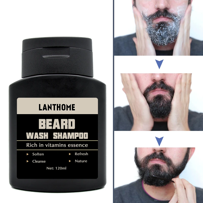 Herbal Beard Wash Shampoo and Conditioner Clean Liquid Argan Oil Hair Vitamins Essence Moisturizer Care Nourishing | Красота и