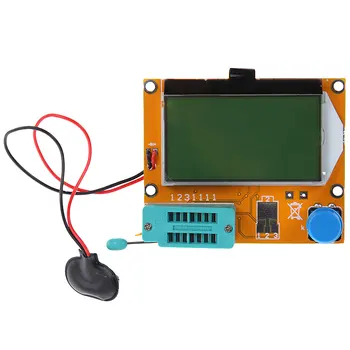 

LCD Digital Transistor Tester Meter LCR-T4 12864 9V Backlight Diode Triode Capacitance ESR Meter For MOSFET/JFET/PNP/NPN L/C/R