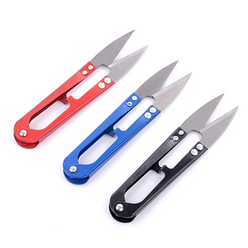

Color Mini Tailor Scissor Cross Stitch Yarn Craft Sewing Woman Home Tool Small U Cut Scissors School Office Household Cutter