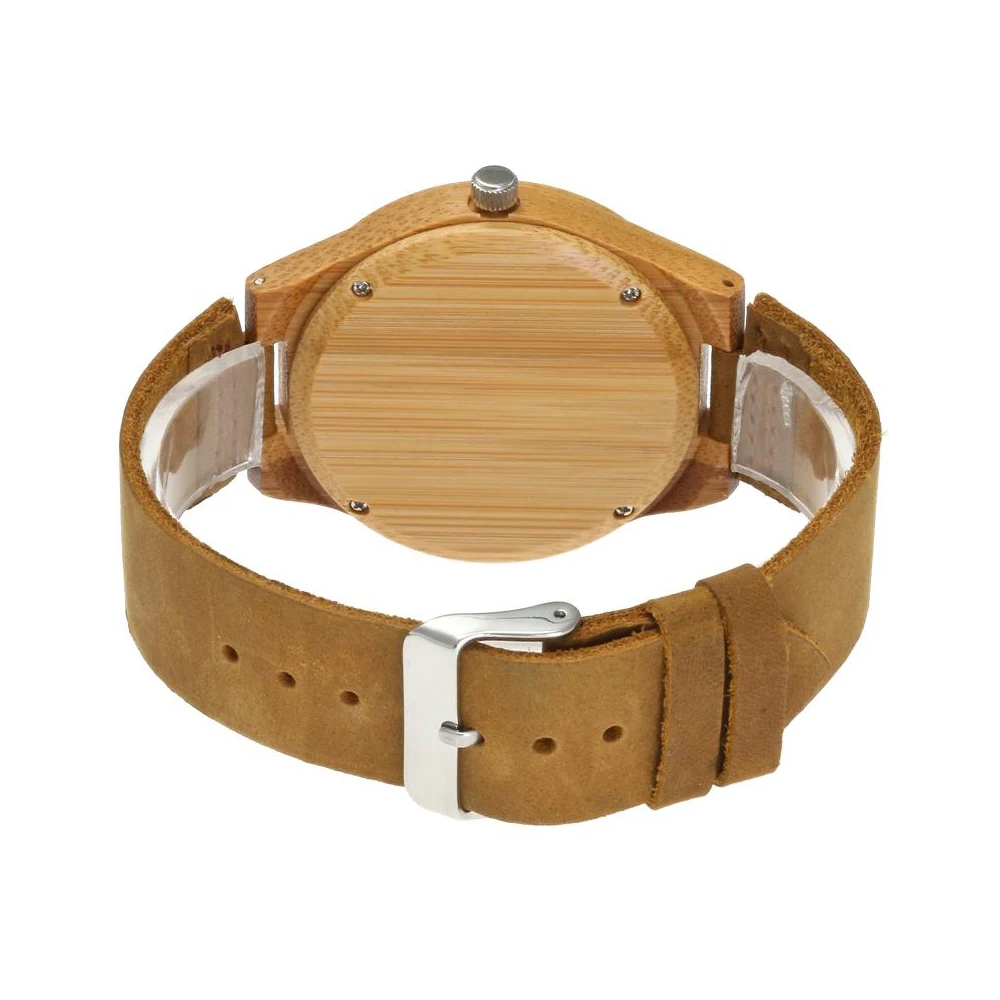 REDEAR Luxury Brand Couples Bamboo Carbide Watches Half Patterns Dial Face Famous Brand Quartz Watch