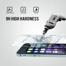 500 шт. для iPhone 6 6S плюс iPhone 5 5S 4 4s протектор экрана из закаленного стекла Анти-шок стекло Защитная пленка для iPhone 7 Plus