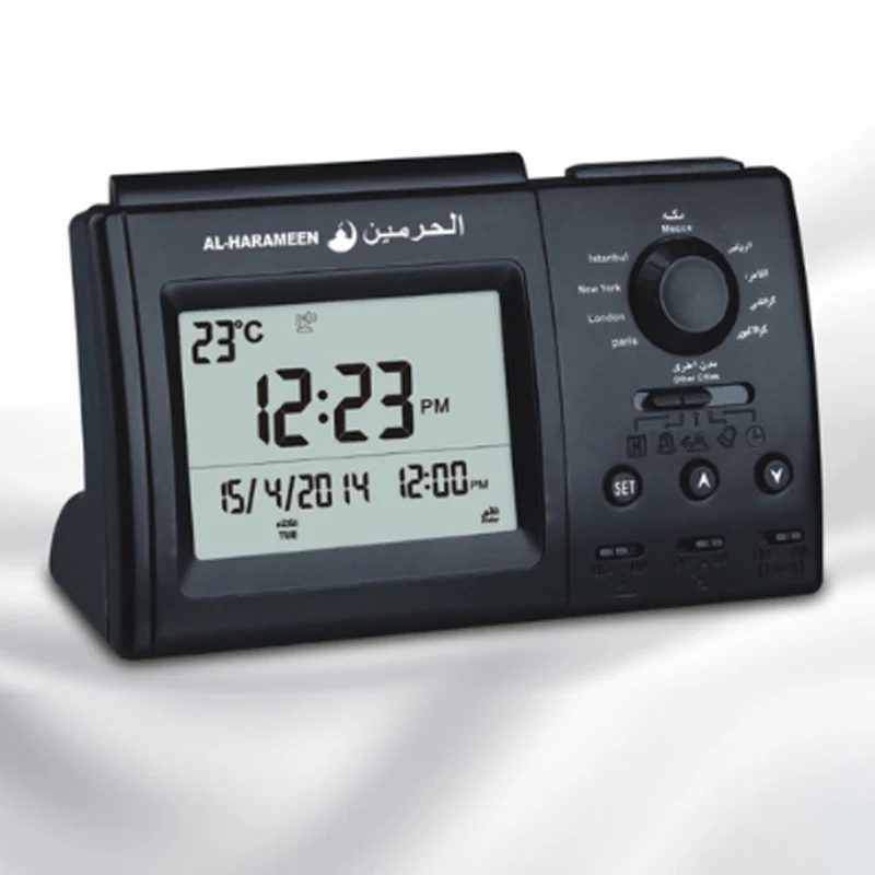 MUSLIM DESK AZAN TABLE Alarm CLOCK free shipping Electronic Desk Clock