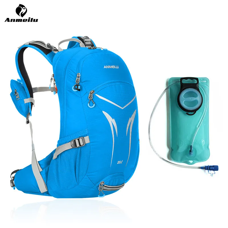 

Anmeilu 20L Waterproof Nylon Outdoor Sport Hydration Backpack 2L Water Bag Bladder Camping Climing Cycling Backpack Storage Pack