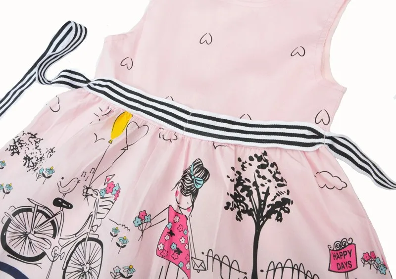 Baby girls dress 2015 summer style cute printing girls dress princess frock children Costumes party lovely robe bebe enfant nina (8)
