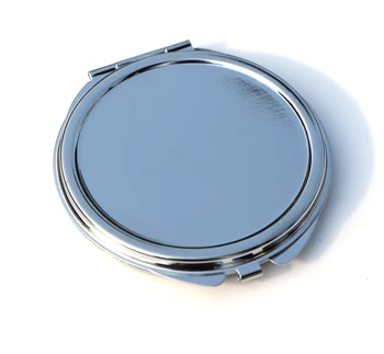 

Silver Compact Mirror Pocket With Flower Backed Mirrors #18032 500X /lot