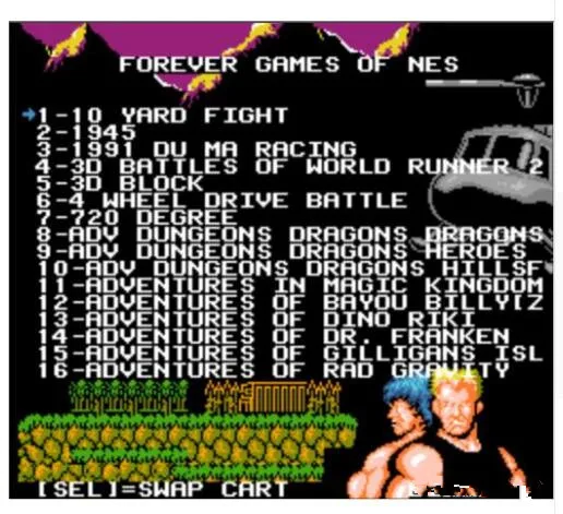 Игровой картридж FOREVER DUO GAMES OF NES 852 в 1 (405 + 447) для консолей всего игр используется
