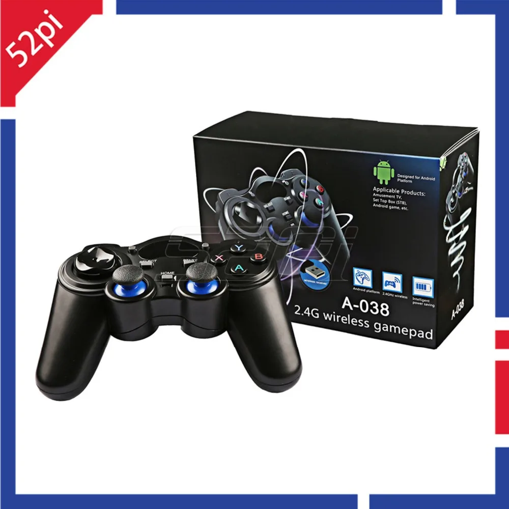 Беспроводной игровой контроллер 52Pi 2 4G джойстик для ПК Raspberry Pi RetroPie Android Smart TV Box