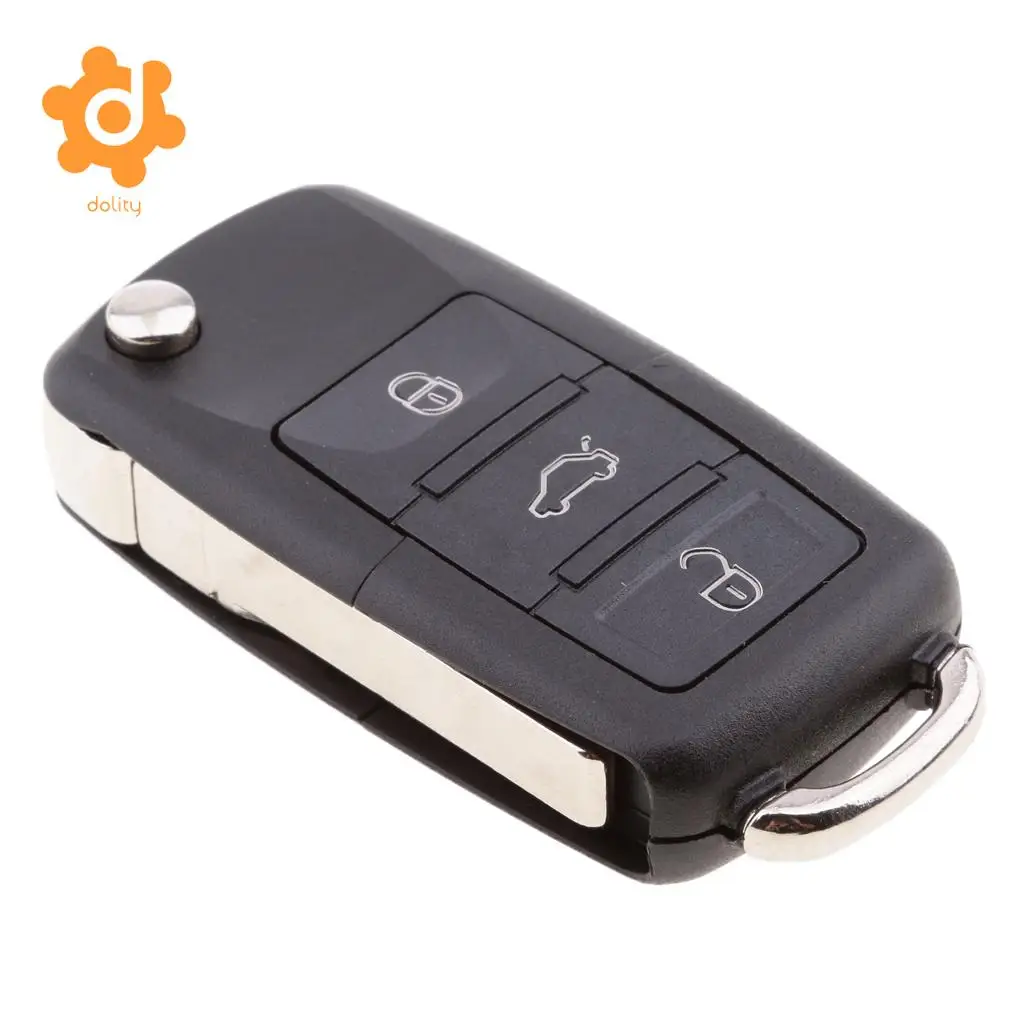 4 Button Car Remote Folding Key Replacement for VW Bora Passat Golf Jetta