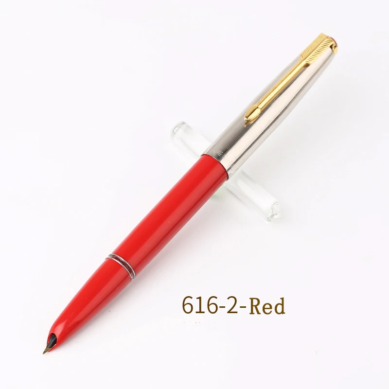 Подлинное качество HERO 616 Классическая ностальгическая перьевая ручка 616-2 Золотой зажим/колпачок чернильная ручка Иридиевый тонкий наконечник 0,5 мм для студентов