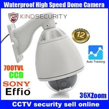 Waterproof outdoor High speed sony effio CCD700tvl Camera Outdoor 36X Zoom sony CCD700tvl CCTV High Speed Dome Camera