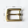 2 piezas/set accesorios de cuero DIY latón sólido 40mm hebilla de cinturón de Metal vaquero cinturón de Cosplay para cinturón ancho de 3,9 cm 3,8 ► Foto 2/6