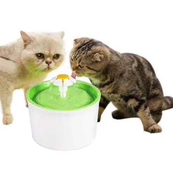 

Automatic Green Flower Style Cat Dog Electric Fountain Pet Bowl Drinking Water Dispenser Drink Dish Filter Pet Supplies