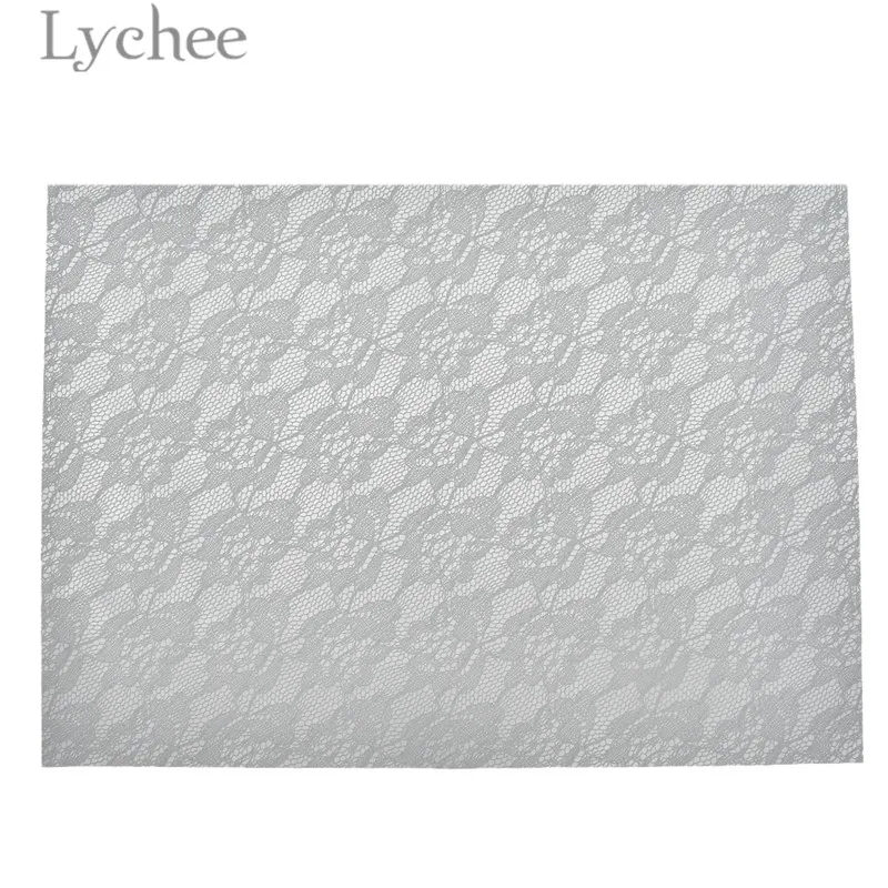 Lychee Life 29x16 см кружево искусственная кожа ткань высокое качество Синтетическая Кожа DIY материал для сумки аксессуары для волос