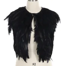 Перо жилет накидка укороченный топ клетка бюстгальтер женский костюм черный танец Rave фестиваль Готический сжигатель человек