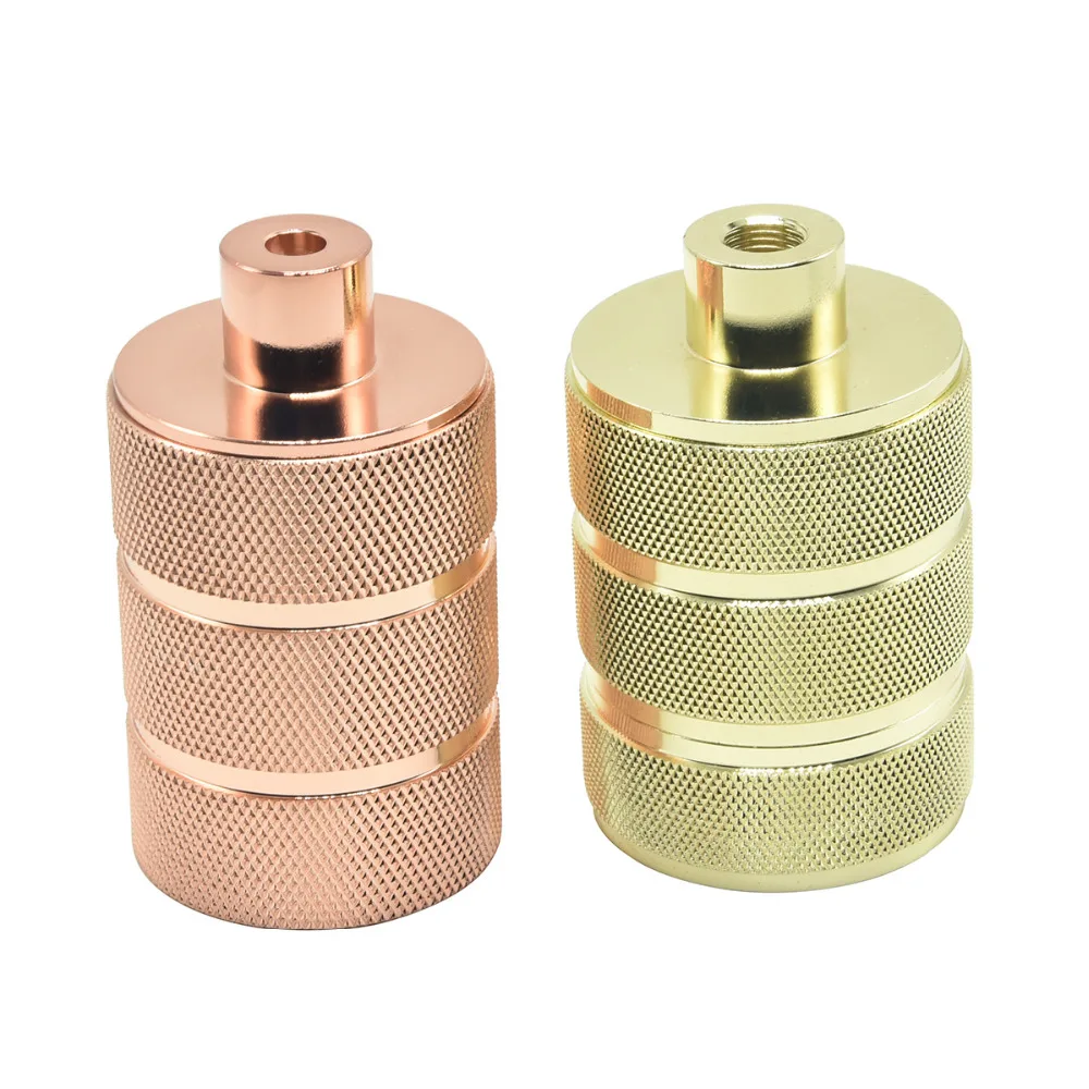 E27 Алюминий розетка CE круглые светодиодные лампы Лофт винт Эдисон разъем бакелит внутреннее ядро Винтаж люстра E27 держатель лампы 1 шт