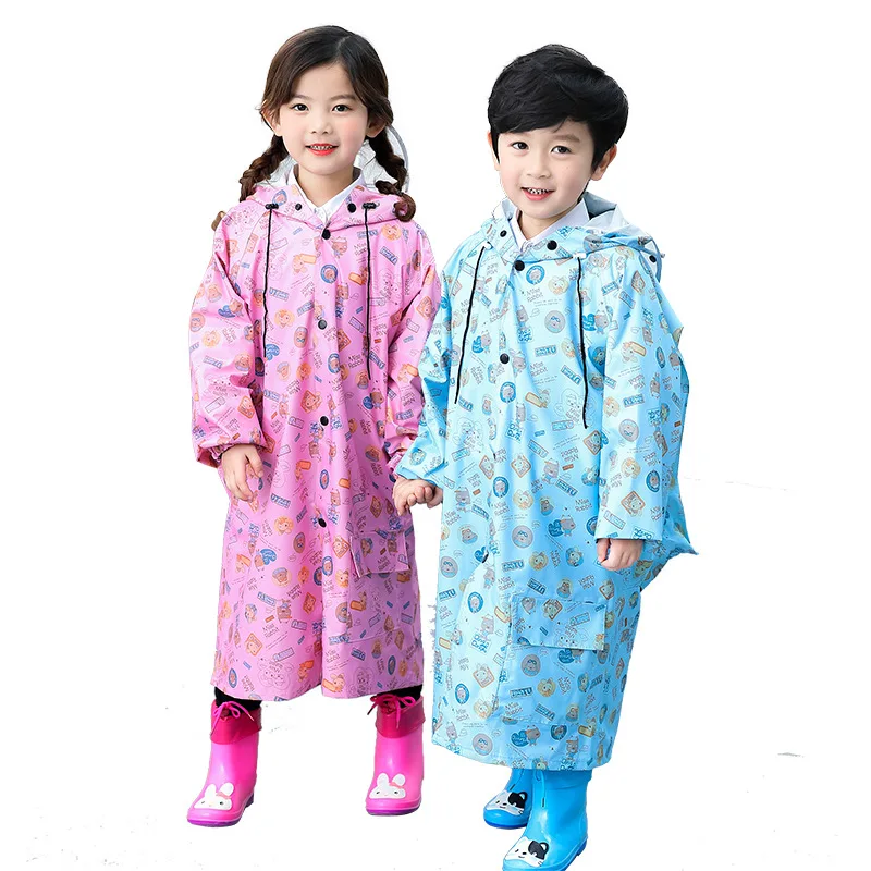 

Cartoon Durable Oxford Cloth Children Raincoat Impermeable Outdoor Kids Poncho Boy Girls Waterproof Rain Coat Travel Rain Jacket