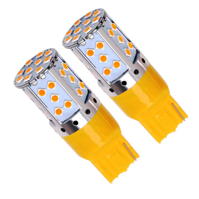 WTS 2шт 1156 PY21W автомобильный Canbus токарный сигнальный светильник T20 7440 P21W 3030 35SMD