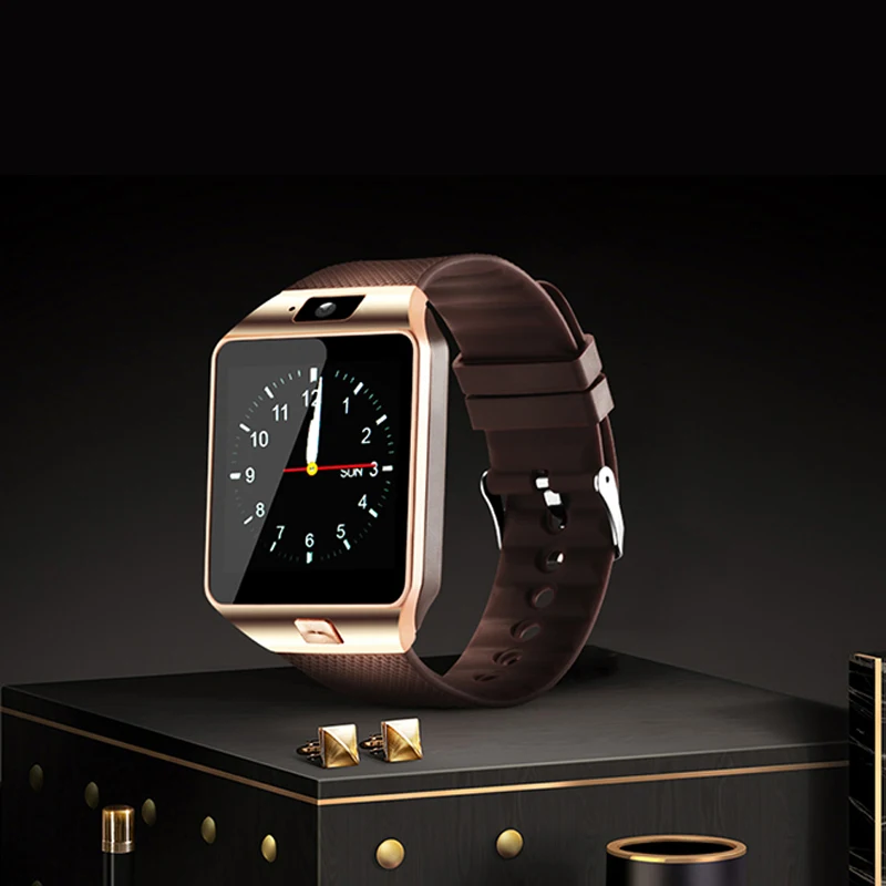 black and gold smart watch
