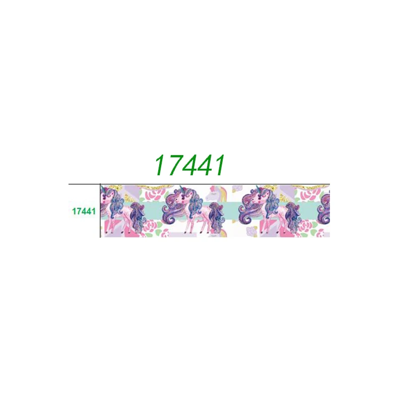 50 двор мультфильм печатных Grosgrain ленты 17422 - Цвет: 17441