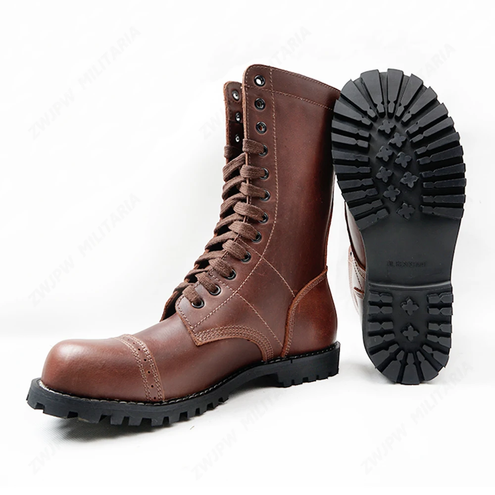 

WW2 US ARMY BOOTS LEATHER BOOT HIGH GANG OUTDOORS BOOT HIGH QUALITY-US/406101
