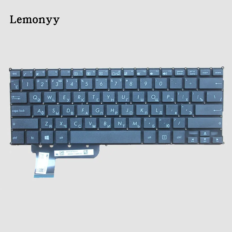 Русская клавиатура для ASUS X201 X201E S200 S200E x202e Q200 Q200E белый/черный RU Клавиатура для ноутбука - Цвет: Черный