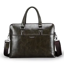 Повседневная модная мужская Роскошная коровья натуральная кожаный деловой портфель мужской портфель сумка через плечо сумка для ноутбука сумка