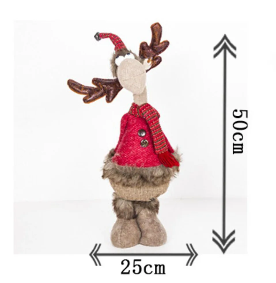 New Christmas Pendant Drop Ornaments Christmas Doll Navidad Elk Toy Hotel Mall Christmas Decorations Figurine Gifts For Kid