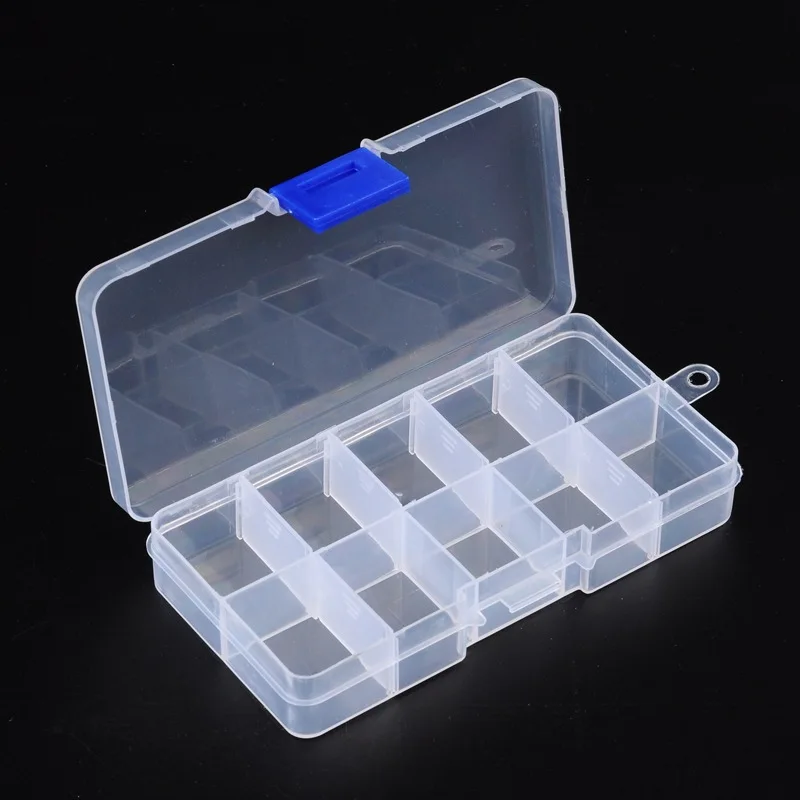 

PandaHall 1pc 7x13x2.2cm Plastic Clear Beads Display Storage Case Box, Bead Storage Containers