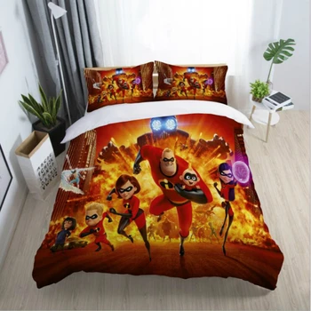 

Bedding Set sanding Incredibles Machine lion game Master personality European style 2/3pcs soft Duvet Cover Sets Pillowcase