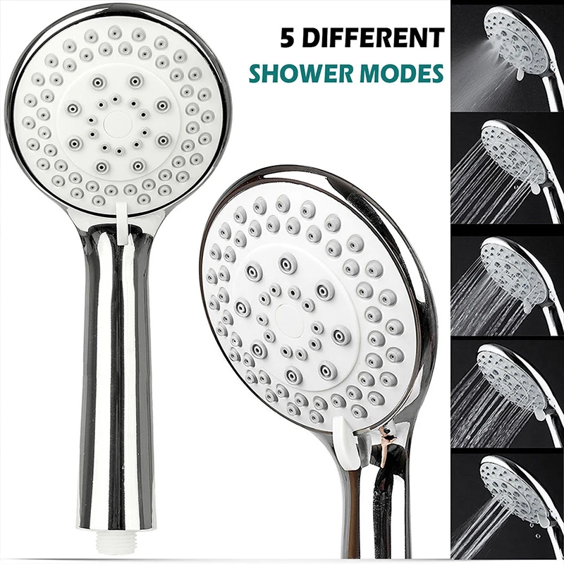 

2019 New Bath Shower Sprayer Hand Hold Adjustable Shower Head 5 Mode SPA Pressurize Filtered Bathroom Water Flow Shower Head