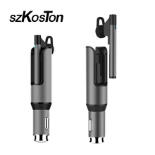 szKosTon New Portable Wireless Bluetooth Earphone With Car Charger 2 in 1 Bluetooth Headset and 2.1A Fast Car Phone Charger