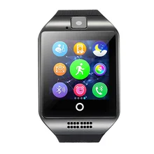 Smart watch q18 bluetooth uhr mit kamera facebookes twitter smartwatch unterstützung sim tf karte für apple ios android-handy