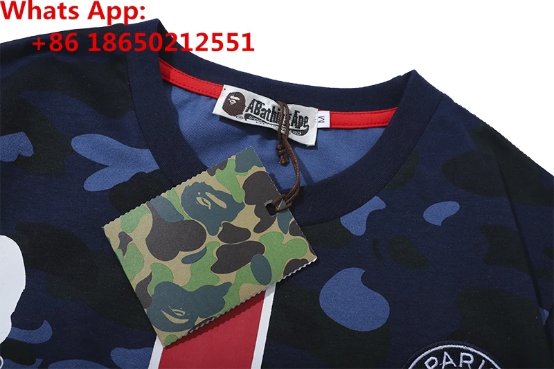 Degli uomini Bape Parigi PSD Cotone Camo Sport Hip Hop A Bathing Ape T  Shirt M 2XL Tee tshirt|T-Shirts| - AliExpress