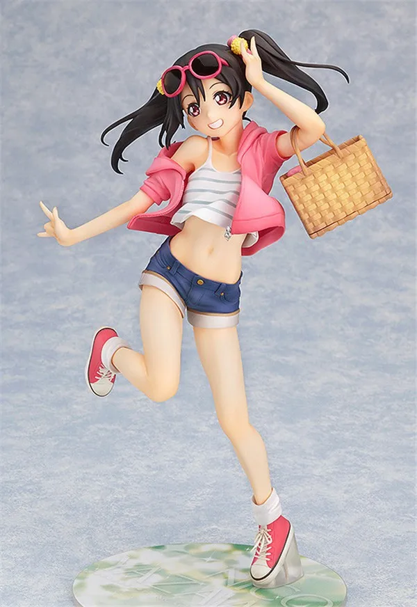 Anime Figuras Lovelive Love Live Nico Yazawa Picnic Girl GSC 18 Action Figure Model Toys 20cm (13)