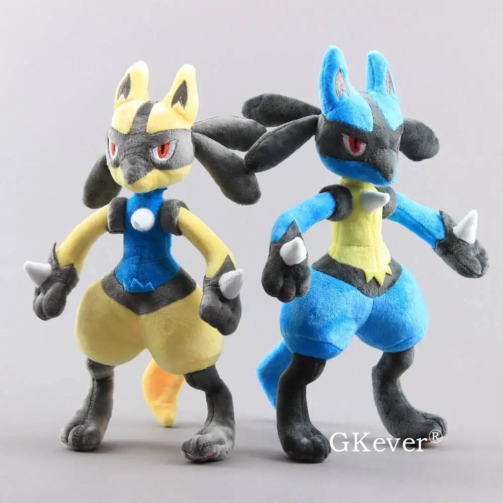 2 стиля синий желтый цвет Мега Lucario X& Y плюшевые игрушки мягкие куклы мягкие игрушки 1" 30 см