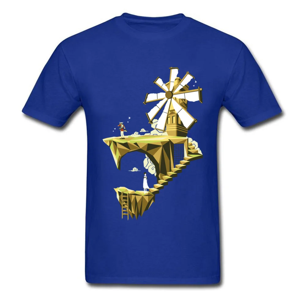 ICO - You were there Oversized Casual Tops Tees Crewneck Cotton Fabric Short Sleeve T Shirt for Adult Tee Shirts Summer/Autumn ICO - You were there blue