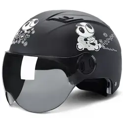 Анды мотоциклетный шлем для мужчин женщин Ретро Винтаж Байкер скутер половина открытым уход за кожей лица мотоциклетный шлем Capacetes
