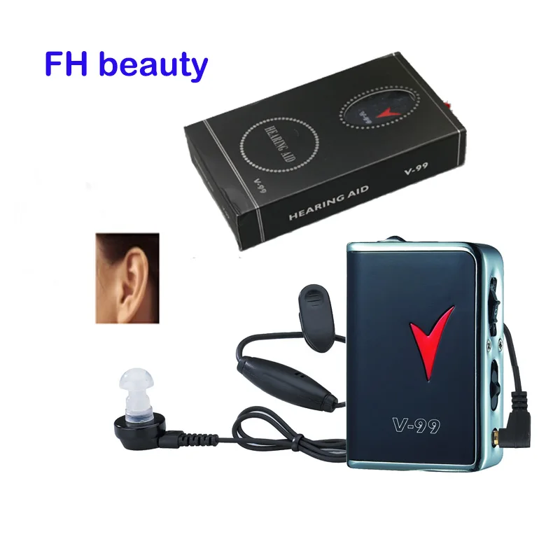 axon v-99 small Pocket Hearing Aid Headphone Amplifier aparelho auditivo Sound Volume Control Portable Low Distortion Low Noise