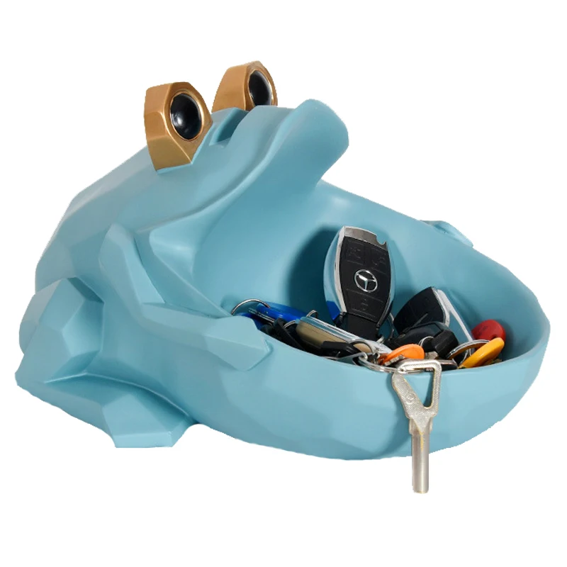 

Nordic Geometric Frog Lucky Frogs Bring Wealth Candy Key Storage Box Sundries Desk Organiser Office Supplies Desk Accessories